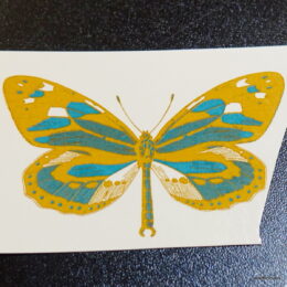 Siirdepilt "Liblikas kuld*türkiis 4"    