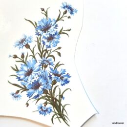 Siirdepilt Rukkililled kimbus 110x55mm.