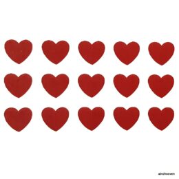 Siirdepilt "Punased südamed"15 tk