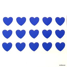Siirdepilt "Sinised südamed"15 tk