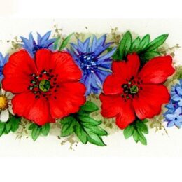 Siirdepilt "Mooni & rukkilille väike vanik" 54x25mm